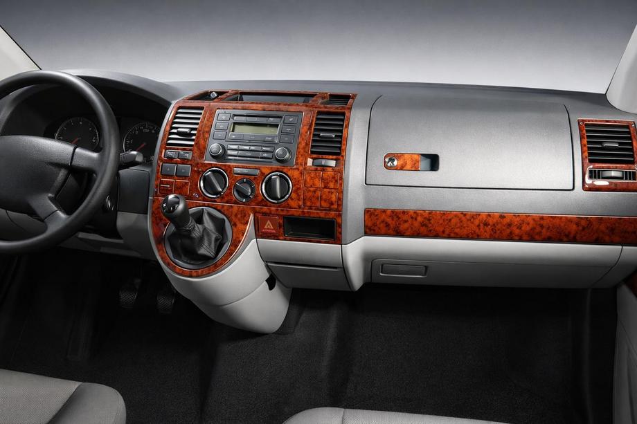 Volkswagen T5 Transporter 2003-2010 Nakładki na deskę rozdzielczą (Turcja) Aluminium Image