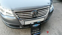 Volkswagen Passat B6 2006-2012 Chromowane Nakładki na Grill (8 szt, Stal Nierdzewna) zdjęcia 4