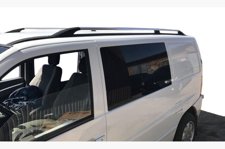 Mercedes Vito W638 1996-2003 Relingi Dachowe Chromowane Metalowe Nóżki Image