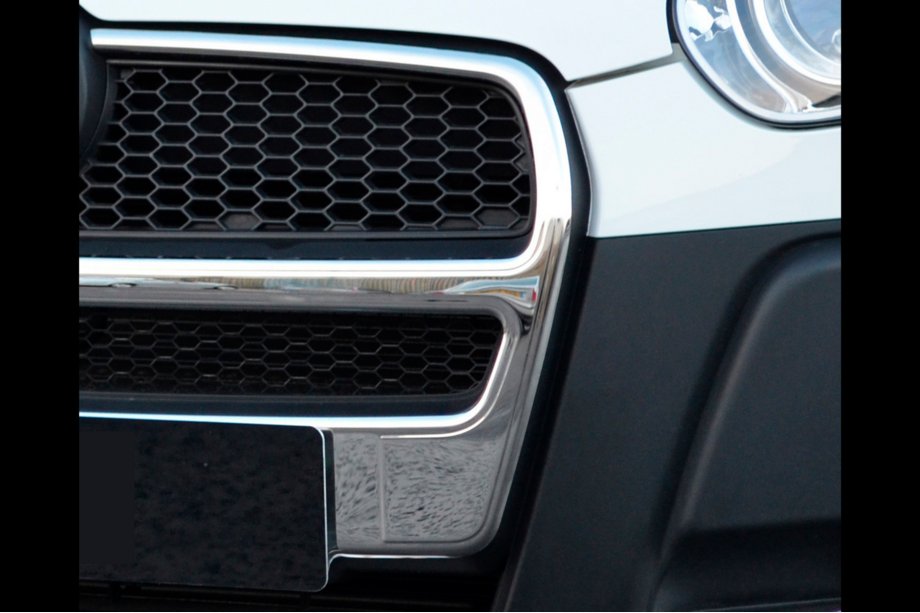 Fiat Doblo II 2010-2022 Nakładki na grill (2010-2015, komplet, stal nierdzewna) Carmos - Turecka Stal Nierdzewna Zdjęcia 6
