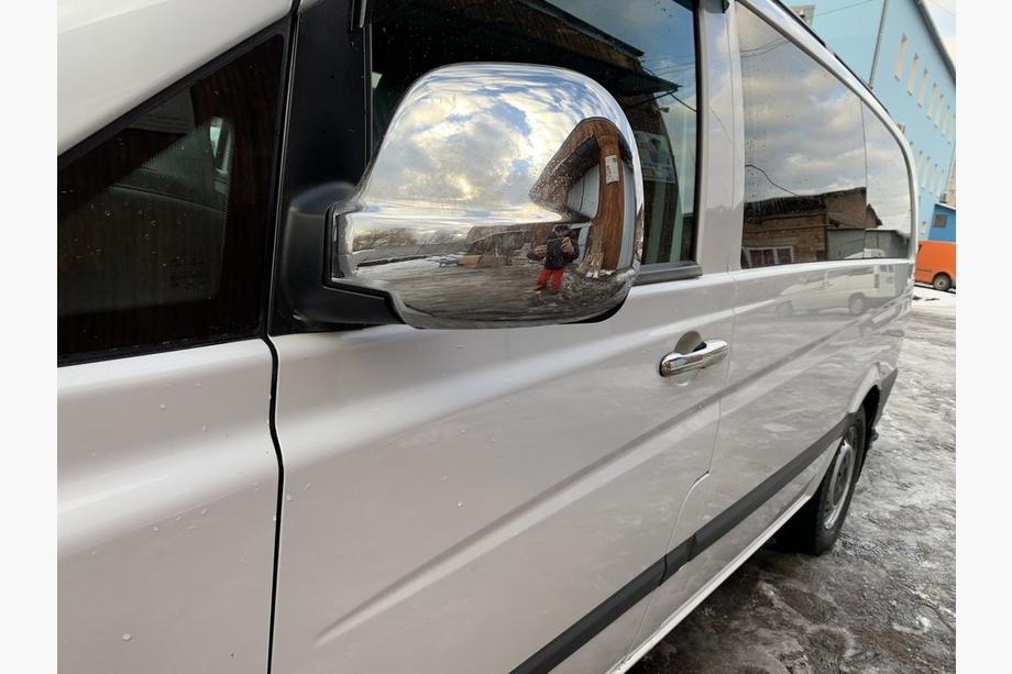 Mercedes Viano 2004-2014 Chromowane Nakładki na Lusterka VITO 2004-2010 (2 szt) Plastik Chromowany Zdjęcia 5