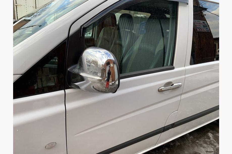 Mercedes Viano 2004-2014 Chromowane Nakładki na Lusterka VITO 2004-2010 (2 szt) Plastik Chromowany Zdjęcia 6