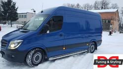 Volkswagen Crafter 2006-2016 Progi Boczné Premium (2 szt., Stal Nierdzewna) zdjęcia 3