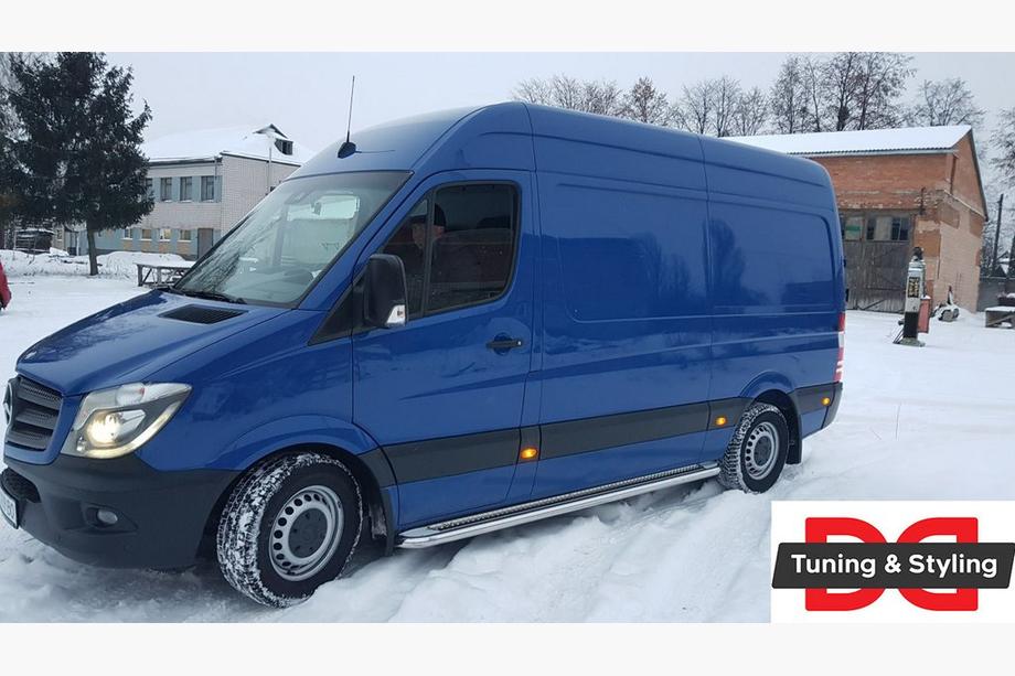 Volkswagen Crafter 2006-2016 Progi Boczné Premium (2 szt., Stal Nierdzewna) d60, Long/ExtraLong Zdjęcia 3