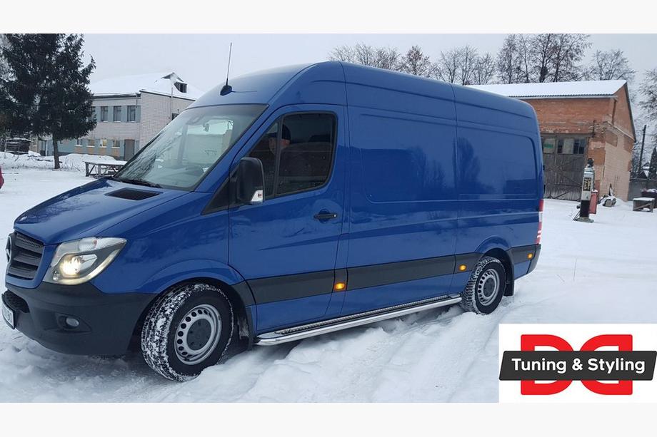 Volkswagen Crafter 2006-2016 Progi Boczné Premium (2 szt., Stal Nierdzewna) d60, Long/ExtraLong Zdjęcia 4