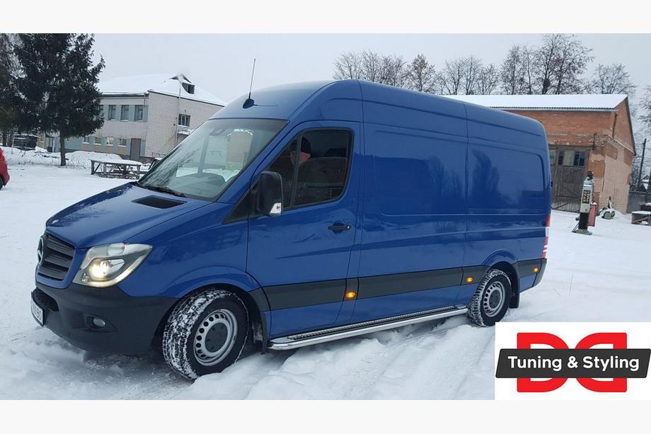Volkswagen Crafter 2006-2016 Progi Boczné Premium (2 szt., Stal Nierdzewna) d60, Long/ExtraLong Zdjęcia 5