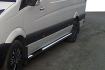 Volkswagen Crafter 2006-2016 Rury Boczne (2 szt., Stal Nierdzewna) d60, średni rozstaw osi zdjęcia 7