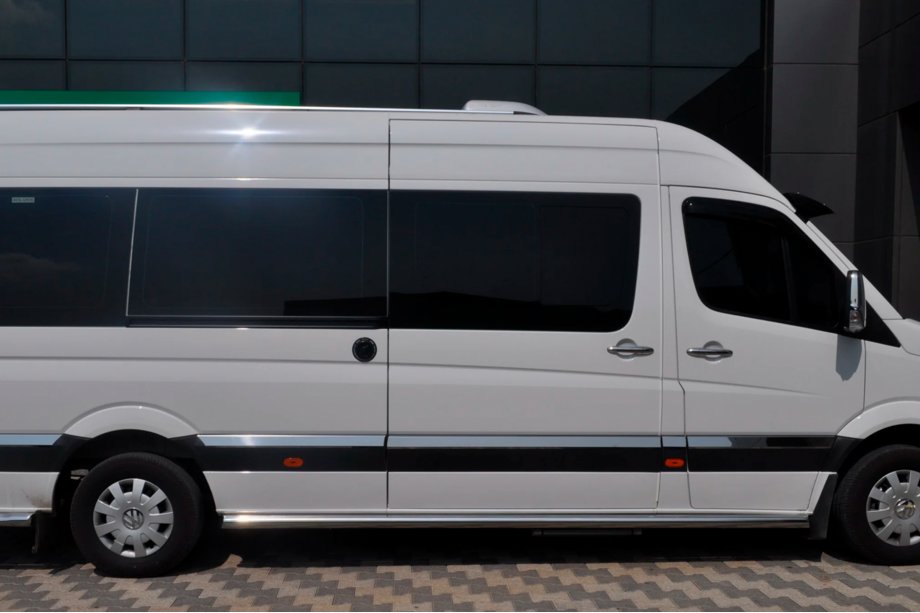 Volkswagen Crafter 2006-2016 Rury Boczne (2 szt., Stal Nierdzewna) d70, Long/ExtraLong Zdjęcia 3