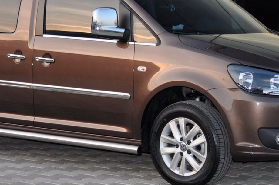 Volkswagen Caddy 2004-2010 Rury Boczne BB001 (2 szt., stal nierdzewna) Zdjęcia 6