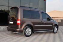 Volkswagen Caddy 2010-2015 Rury Boczne BB001 (2 szt., stal nierdzewna) zdjęcia 3