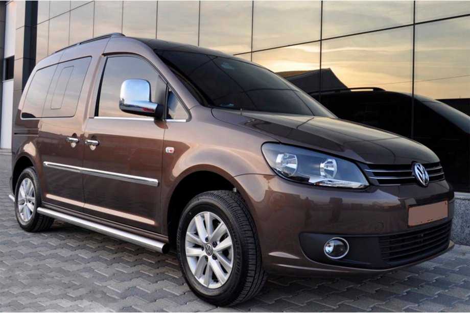 Volkswagen Caddy 2010-2015 Rury Boczne BB001 (2 szt., stal nierdzewna) Image