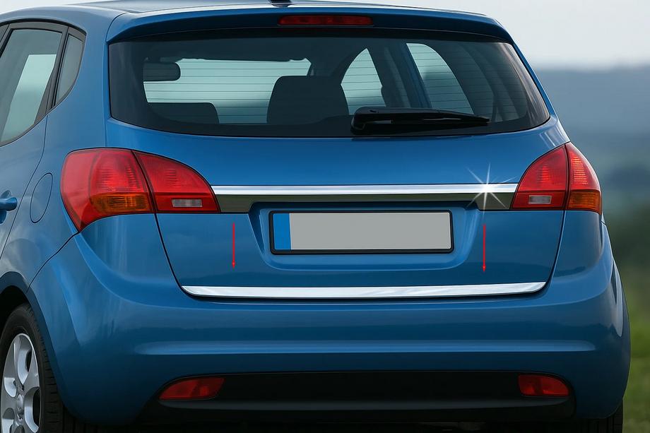 Kia Venga 2010-2019 Listwa bagażnika stal nierdzewna Carmos - Turecka Stal Nierdzewna Image
