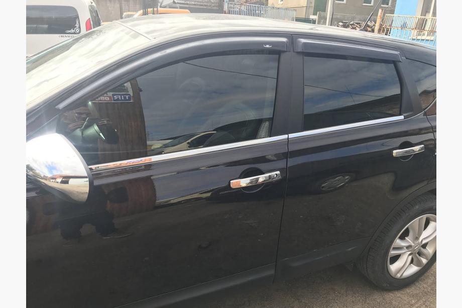 Nissan Qashqai 2010-2014 Zewnętrzne listwy drzwiowe (4 szt, stal nierdzewna) 2↗ Długa Baza, OmsaLine - Włoska Stal Nierdzewna Zdjęcia 5