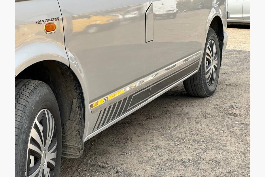 Volkswagen T5 Transporter 2003-2010 Listwy Drzwiowe Stal Nierdzewna Chrom 1 Drzwi, Krótki Rozstaw Osi, OmsaLine - Włoska Stal Nierdzewna Zdjęcia 15