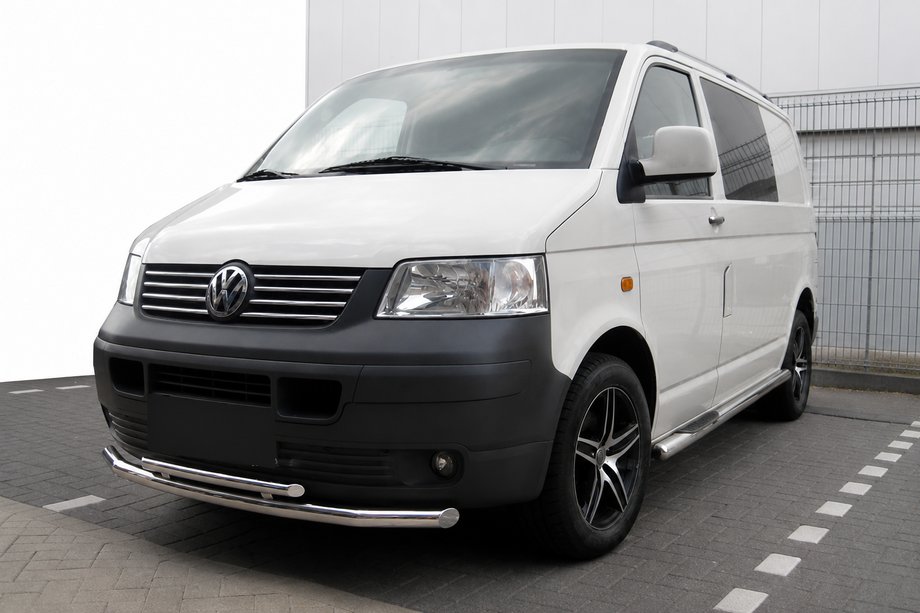 Volkswagen T5 Transporter 2003-2010 Osłona Przednia ST014 (Stal Nierdzewna) 60 x 60mm Image