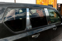 Nissan X-trail T31 2007-2014 Listwy Słupków Drzwi ze Stali Nierdzewnej (8 szt.) zdjęcia 3