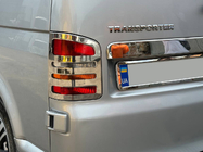 Volkswagen T5 Multivan 2003–2010 Chromowane Nakładki na Tylne Lampy (2 szt., Stal Nierdzewna) 2 Drzwi, OmsaLine - Włoska Stal Nierdzewna zdjęcia 1