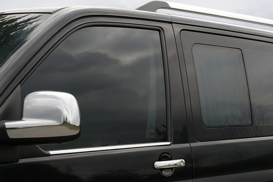 Volkswagen T5 Multivan 2003–2010 Listwy ozdobne szyb przednich (2 szt, stal nierdzewna) Image