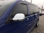 Volkswagen T5 2010-2015 Nakładki na Lusterka (2 szt, ABS) Carmos - Chromowany Plastik zdjęcia 3
