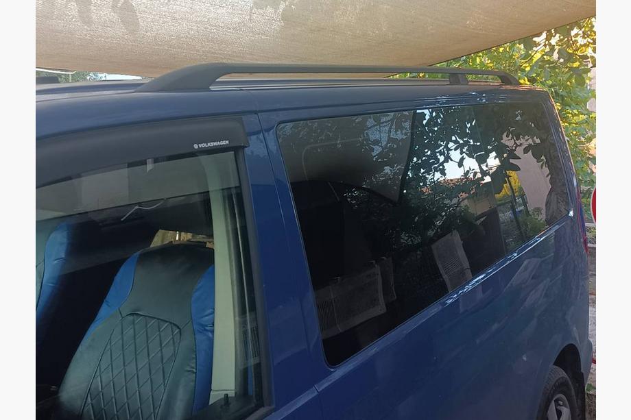 Volkswagen T5 2010-2015 Relingi Dachowe Czarne Krótka baza, metalowe nóżki Zdjęcia 20