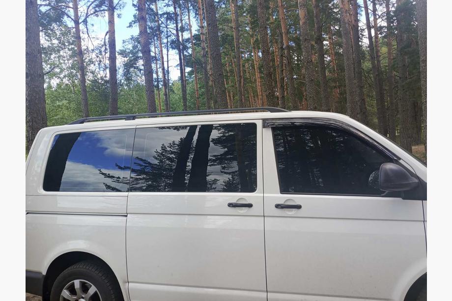 Volkswagen T5 2010-2015 Relingi Dachowe Czarne Krótka baza, metalowe nóżki Zdjęcia 21