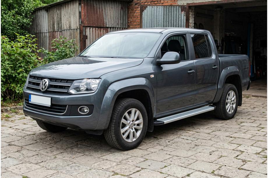 Volkswagen Amarok 2010-2022 Progi Boczne Maya V2 (2 szt., Aluminium) Image