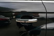 Volkswagen Touareg 2002–2010 Chromowane Nakładki na Klamek Drzwi (4 szt, Stal Nierdzewna) Bez przycisków, Carmos - Stal turecka zdjęcia 5