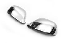Volkswagen Touareg 2002–2010 Nakładki na Lusterka 2007-2010 (2 szt., Stal Nierdzewna) Carmos - Stal Turecka zdjęcia 2
