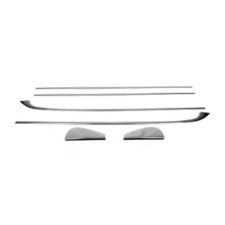 Dolne listwy okien (HB, 6 szt., stal nierdzewna) Renault Megane III 2009-2016 zdjęcia 2