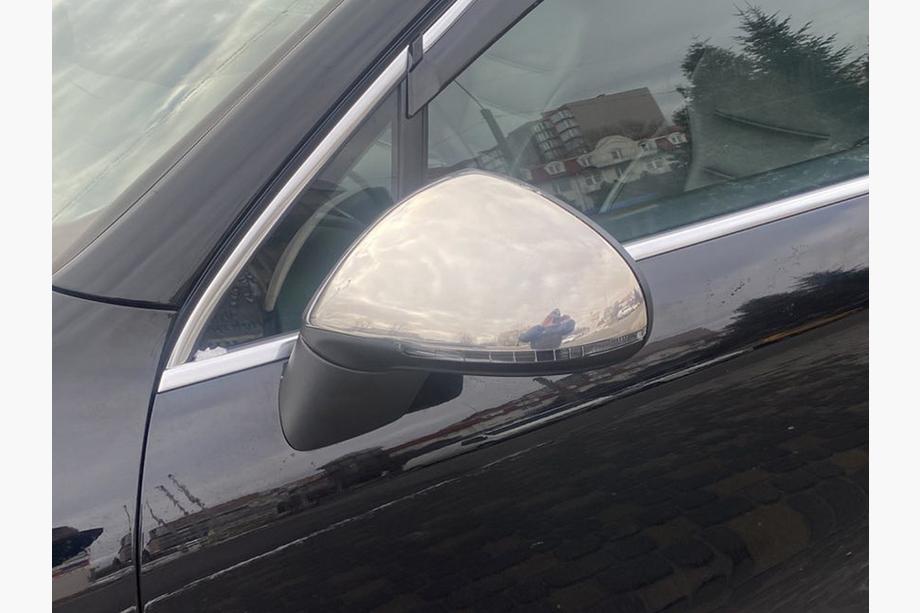 Volkswagen Touareg 2010-2018 Nakładki na Lusterka (2 szt., Stal Nierdzewna) OmsaLine - Wloska Stal Nierdzewna Image
