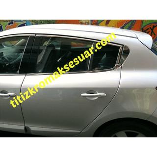 Górne listwy okien (HB, 6 szt, stal nierdzewna) Renault Megane III 2009-2016 zdjęcia 4