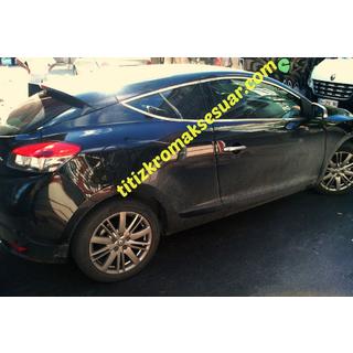 Górne listwy okien (HB, 6 szt, stal nierdzewna) Renault Megane III 2009-2016 zdjęcia 3