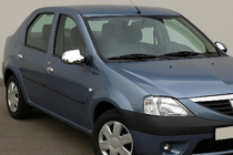 Dacia Logan I 2005-2008 Nakładki na lusterka kompletne (2 szt.) zdjęcia 1