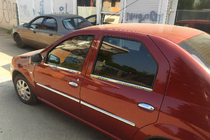 Dacia Logan I 2008-2012 Listwy Drzwiowe Stal Nierdzewna (4 szt.) Carmos - Turecka Stal Nierdzewna zdjęcia 3
