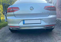 Volkswagen Passat B8 2015-2023 Nakladki imitacja koncowki wydechu SD/SW (2015-2018, 2 szt, stal nierdzewna) Carmos - Turecka Stal Nierdzewna zdjęcia 2