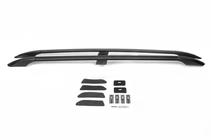 Nissan Qashqai 2007-2010 Relingi Dachowe Czarne Stopki plastikowe zdjęcia 2