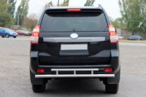 Toyota Land Cruiser Prado 150 2009-2023 Tylna Belka AK002-2v2 (Stal Nierdzewna) zdjęcia 2