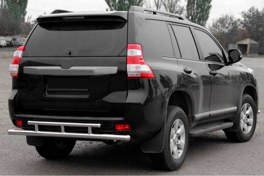 Toyota Land Cruiser Prado 150 2009-2023 Tylna Belka AK002-2v2 (Stal Nierdzewna) Image