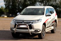 Mitsubishi Pajero Sport 2015- Przedni Pałąk WT022 Stal Nierdzewna zdjęcia 3