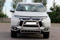 Mitsubishi Pajero Sport 2015- Orurowanie Przednie WT008 (Stal Nierdzewna) zdjęcia 5