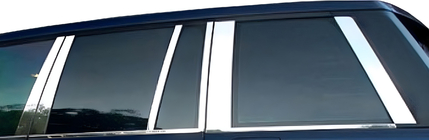 Range Rover III L322 2002-2012 Listwy Słupków Drzwi ze Stali Nierdzewnej (14 szt.) zdjęcia 3