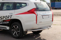 Mitsubishi Pajero Sport 2015- Tylny Oslona AK005 (Stal Nierdzewna) zdjęcia 1