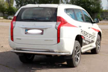 Mitsubishi Pajero Sport 2015- Tylny Oslona AK005 (Stal Nierdzewna) zdjęcia 6