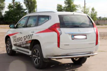 Mitsubishi Pajero Sport 2015- Tylny Oslona AK005 (Stal Nierdzewna) zdjęcia 3