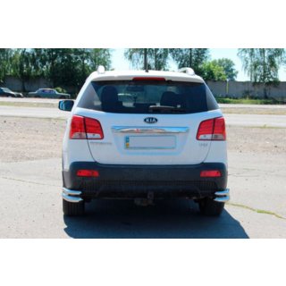 Tylne podwójne narożniki AK003-Podwójny (stal nierdzewna) Kia Sorento II XM 2009-2014 zdjęcia 3