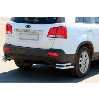 Tylne podwójne narożniki AK003-Podwójny (stal nierdzewna) Kia Sorento II XM 2009-2014 zdjęcia 1