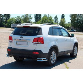 Tylne podwójne narożniki AK003-Podwójny (stal nierdzewna) Kia Sorento II XM 2009-2014 zdjęcia 4