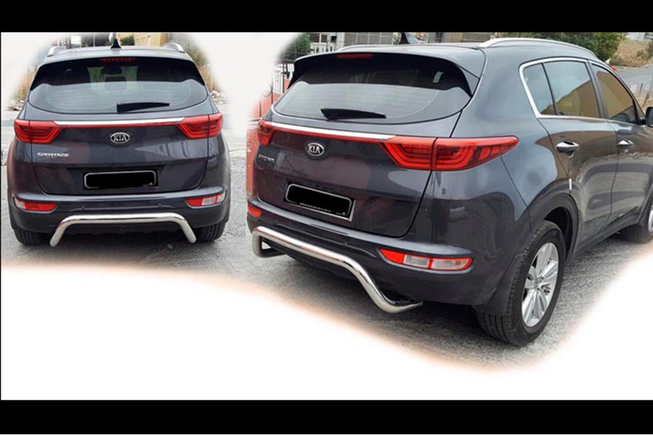 Kia Sportage 2015-2021 Tylny Oslona AK007 (Stal Nierdzewna) Image
