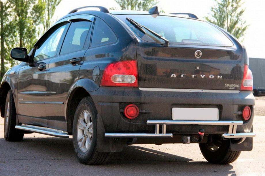 SsangYong Action 2005-2018 Osłona Tylna AK005-2 (Stal Nierdzewna) Image