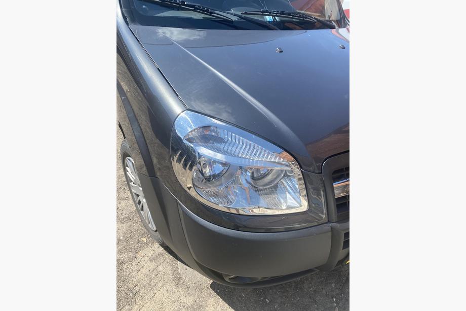 Fiat Doblo I 2005-2010 Nakładki na Reflektory (2 szt, Stal) Carmos - Stal Turecka Zdjęcia 2